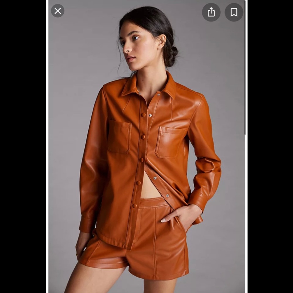 ANTHROPOLOGIE NWT FAUX LEATHER SET 🌸